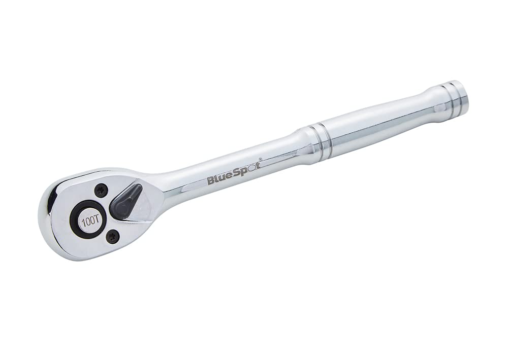 BlueSpot Tools 3/8 Inch Square Drive Finger Ratchet Wrench - Compact Hand Tool for Tight Spaces, Automotive Repair, and DIY Projects