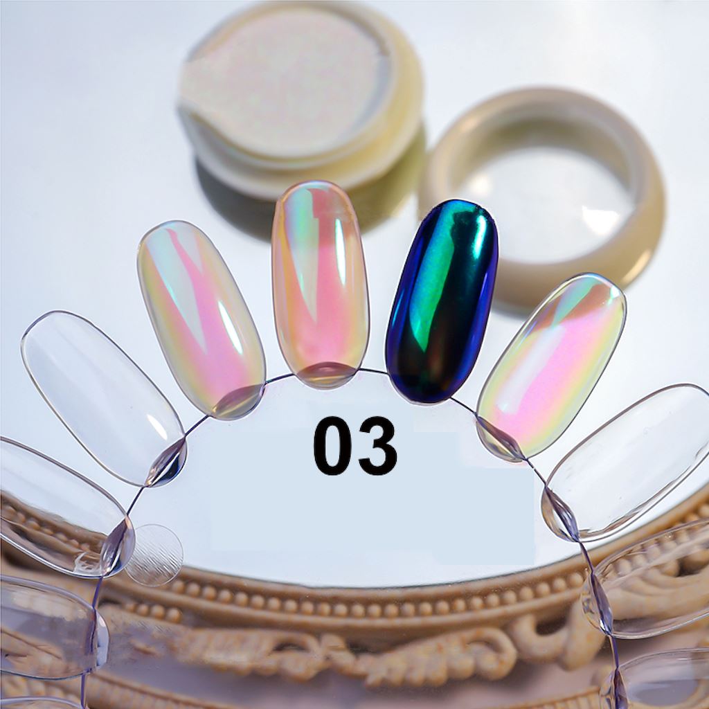 Pearl Aurora Chrome Pigment Powder - Moonlight Series for Nail Art, Resin Crafts & DIY Cosmetics - Metallic Shimmer Makeup & Epoxy Glitter Pigment