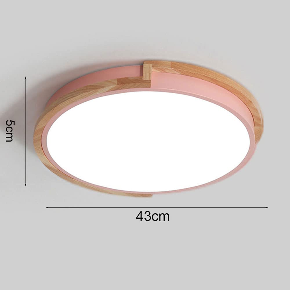 Pink Macarons Kids Ceiling Lights - Modern Nordic LED Flush Mount Lighting for Bedrooms (3000K-6000K Adjustable) - Dome Light Fixtures for Girls' Room, Nursery & Playroom Decor