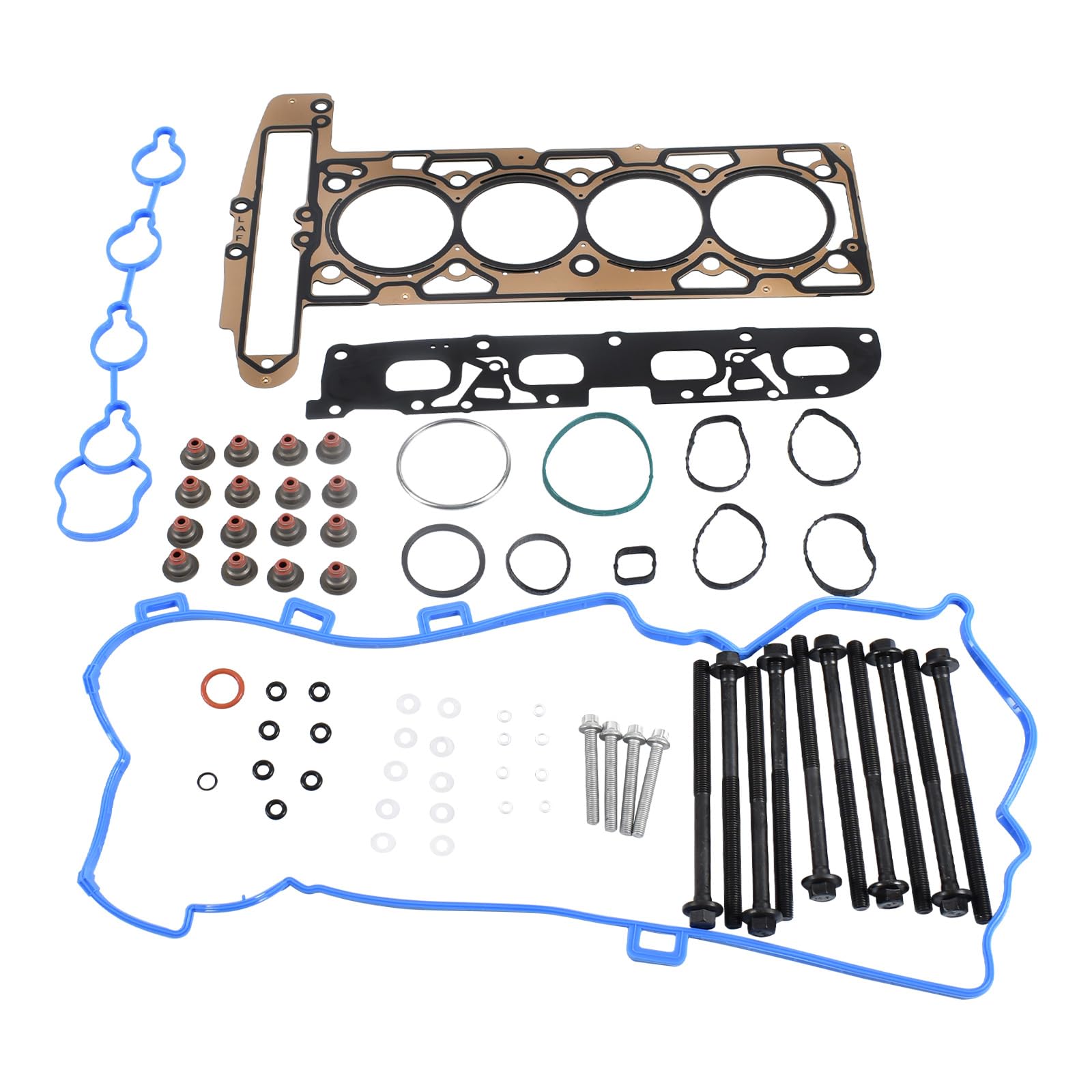 High-Quality Head Gasket Set with Cylinder Head Bolts for 2010-2017 Chevy Equinox, Malibu, GMC Terrain, Buick Regal & Lacrosse 2.4L 2384cc L4 DOHC Engine - HS26517PT - Perfect for Engine Repair & Maintenance