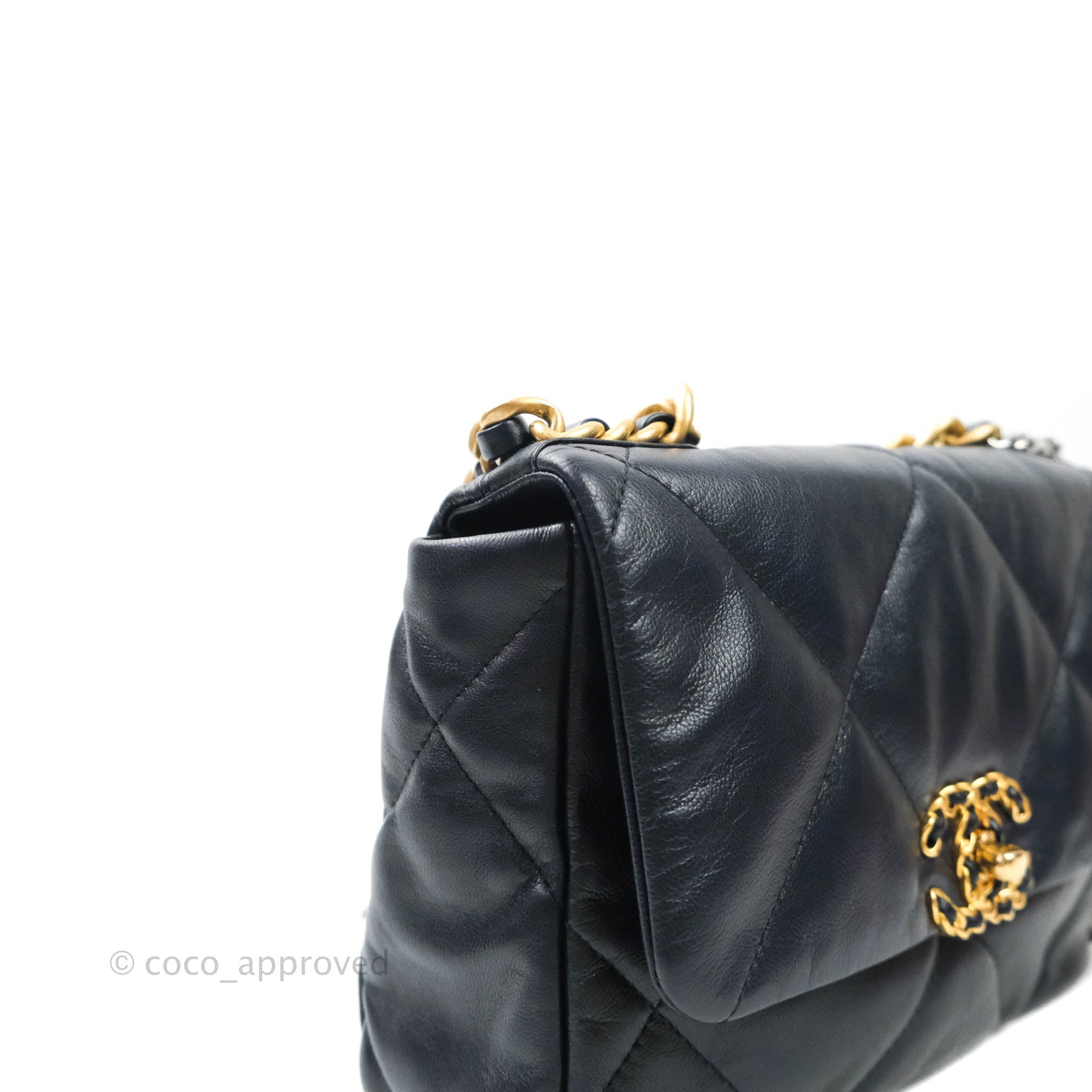 Chanel 19 Small Handbag in Dark Navy with Mixed Hardware - Luxury Crossbody Bag for Women, Perfect for Date Night & Evening Events