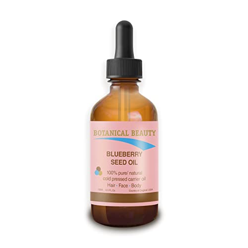 Pure Blueberry Seed Oil 15ml - Cold Pressed, Unrefined for Skin & Hair Care