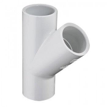 40mm PVC WYE Tee SCH 40 Pipe Fitting - Heavy Duty Plumbing & Drainage Solution for Residential & Commercial Use