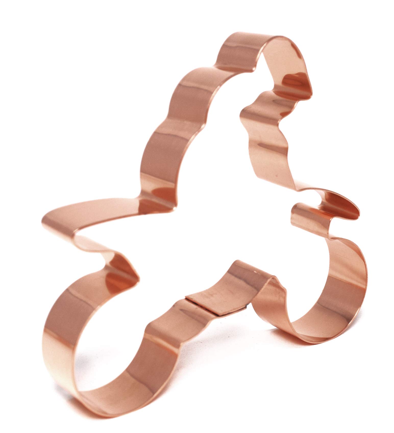 Dirt Bike Racer Cookie Cutter 4.5 x 4 Inches - Handcrafted Copper Baking Tool for Motorcycle Themed Cookies, Birthday Parties & Biker Events