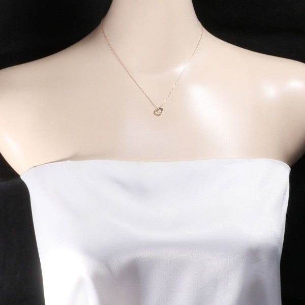 4℃ K10PG Diamond Pendant Necklace - Elegant 14K Gold Plated Jewelry for Women, Perfect for Weddings, Anniversaries & Special Occasions