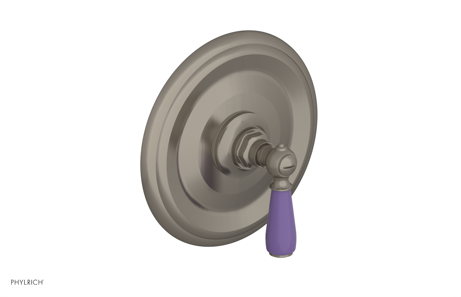 Jamestown Pressure Balance Shower Trim Kit with Purple Accents - 4