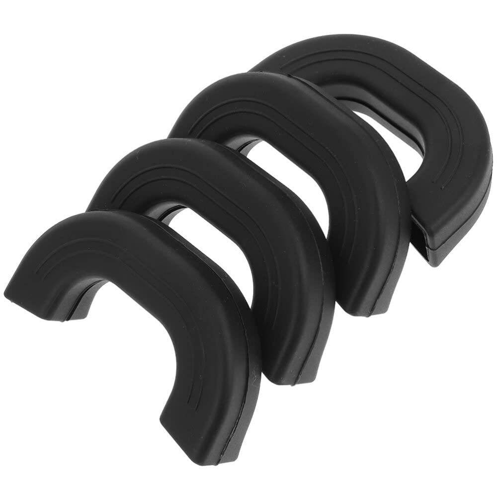 4pcs Silicone Hot Handle Pot Grips - Heat Resistant Pan Handle Covers for Woks, Pans, Griddles & Cookware - Perfect for Cooking, Baking & Kitchen Safety (Black)