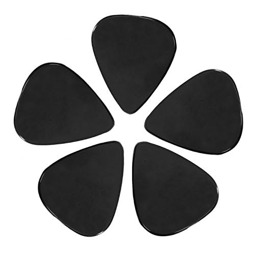 100-Pack Black Celluloid Guitar Picks Medium .71mm Plectrums for Acoustic & Electric Guitars - Bulk Set for Music Mastery, Perfect for Practice, Recording, Live Performances, and Unique Jewelry Gifts for Guitar Enthusiasts