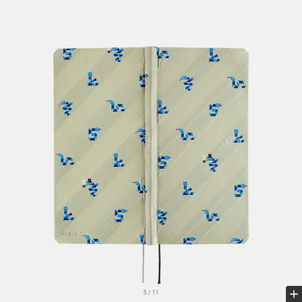 Hobonichi Techo 2025 Bow & Tie Snake Toy Weeks Hardcover Planner - Weekly Horizontal Layout, January Start, Monday Start, English Edition - Perfect for Journaling, Scheduling & Productivity Tracking