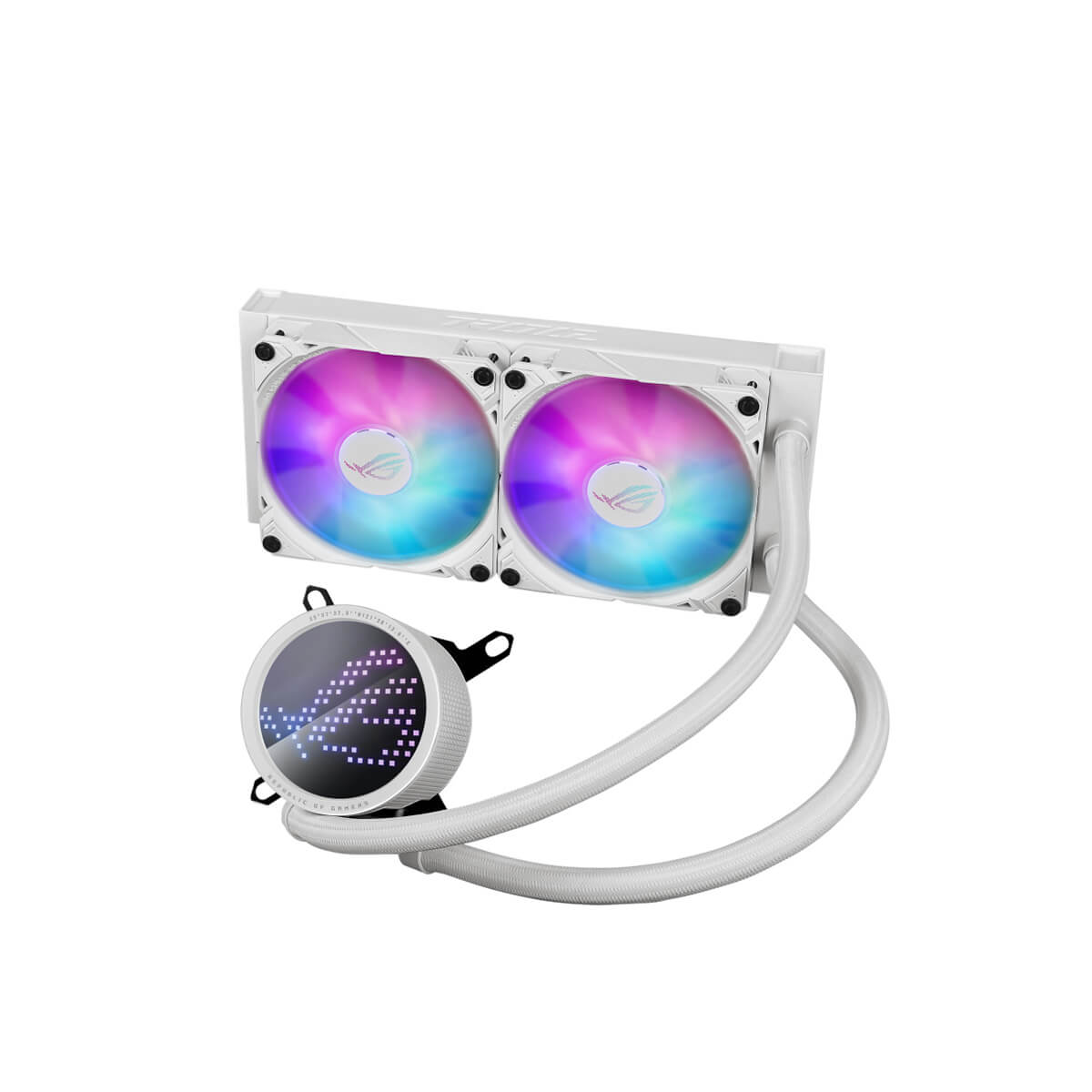 ASUS ROG RYUO III 240 ARGB White Edition AIO Liquid CPU Cooler - Premium RGB Cooling for Gaming PCs & Workstations - Perfect for High-Performance Gaming Rigs and Overclocking Systems