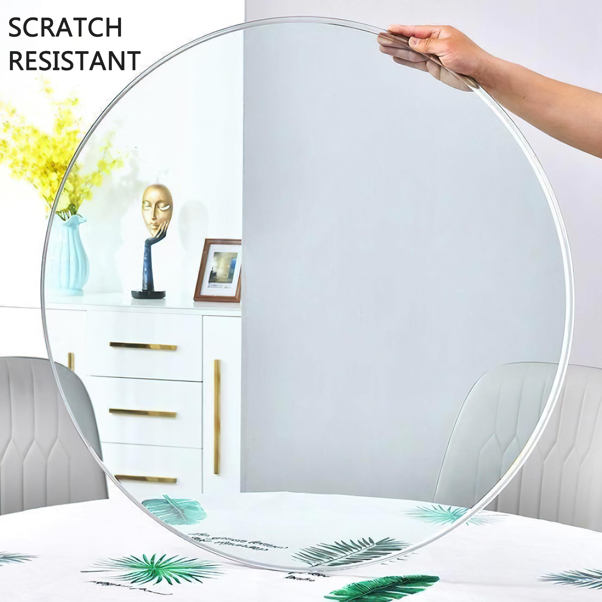 42 Inch Round Tempered Glass Table Top - 3/8