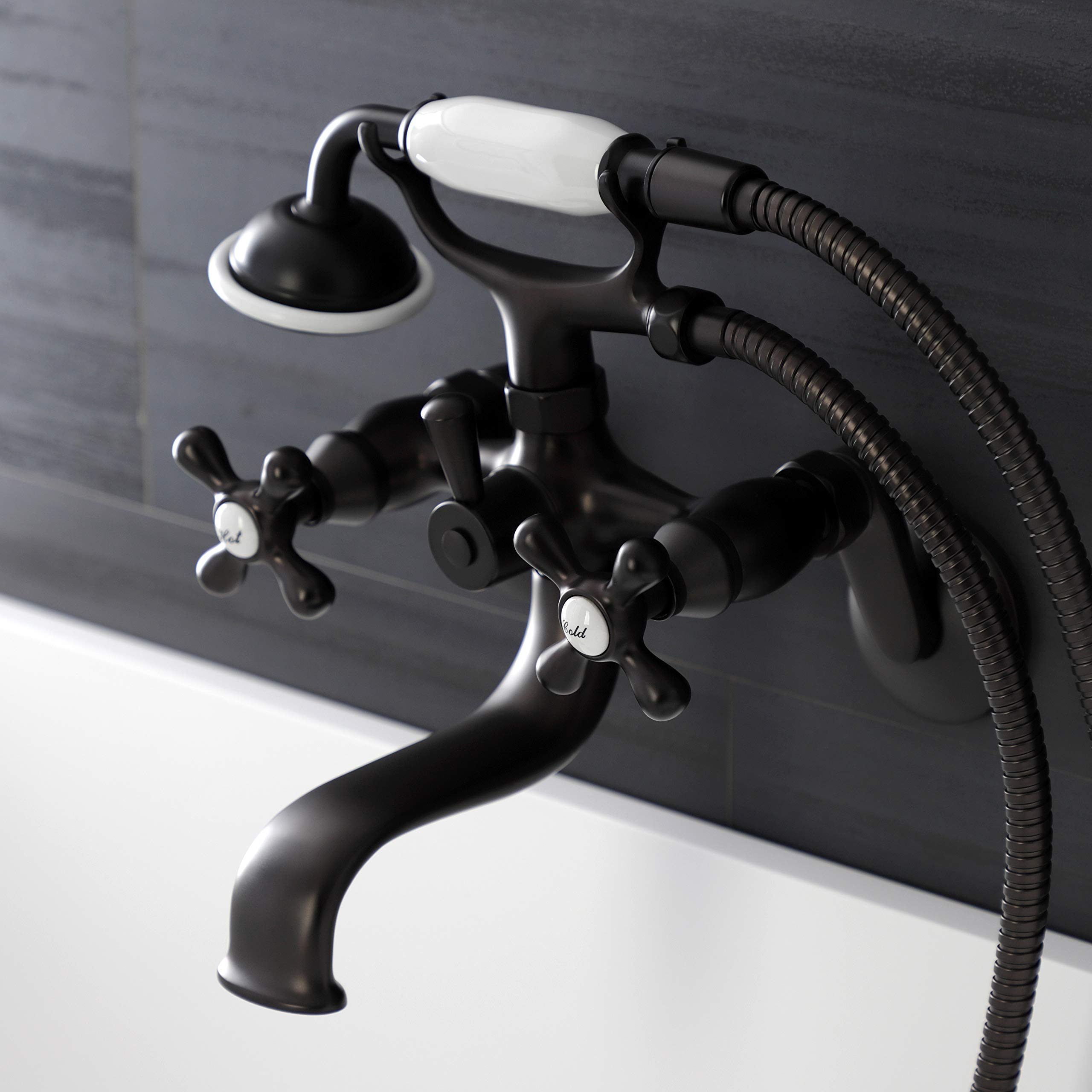 Kingston Brass KS226ORB Clawfoot Bathtub Faucet in Oil Rubbed Bronze - 9