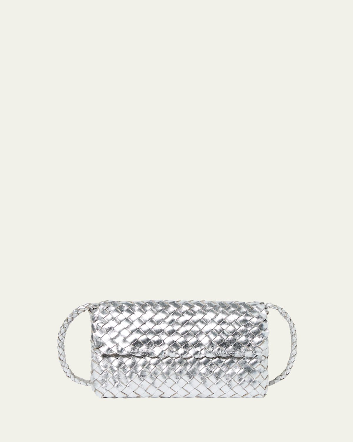 Billie Metallic Woven Leather Shoulder Bag for Women - Stylish Crossbody Purse with Adjustable Strap, Perfect for Work, Travel & Everyday Use
