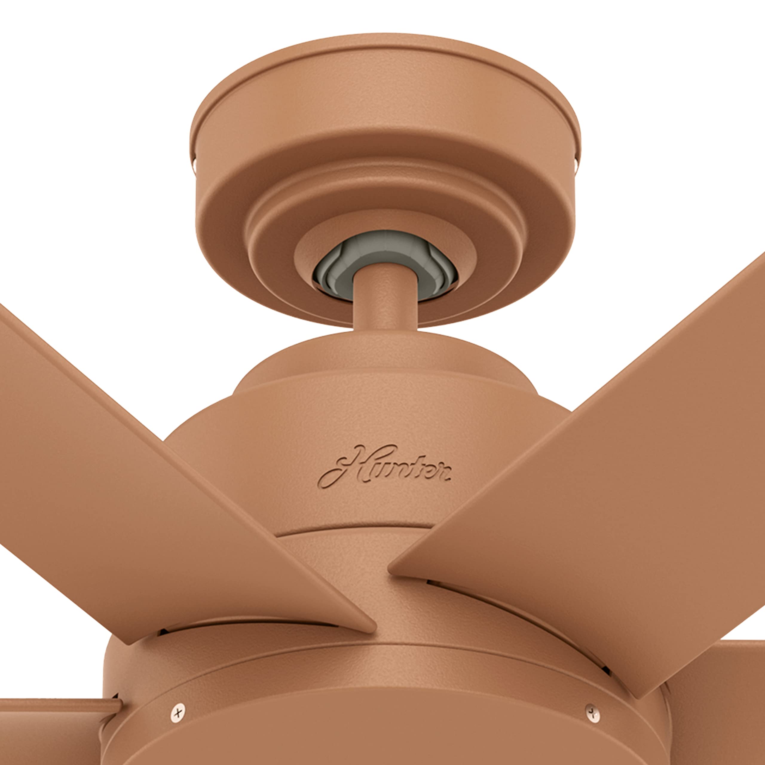 Hunter Fan 44 Inch Casual Terracotta Outdoor Ceiling Fan with 6 Blades - Weather Resistant for Patio, Deck, Porch & Backyard (Renewed)