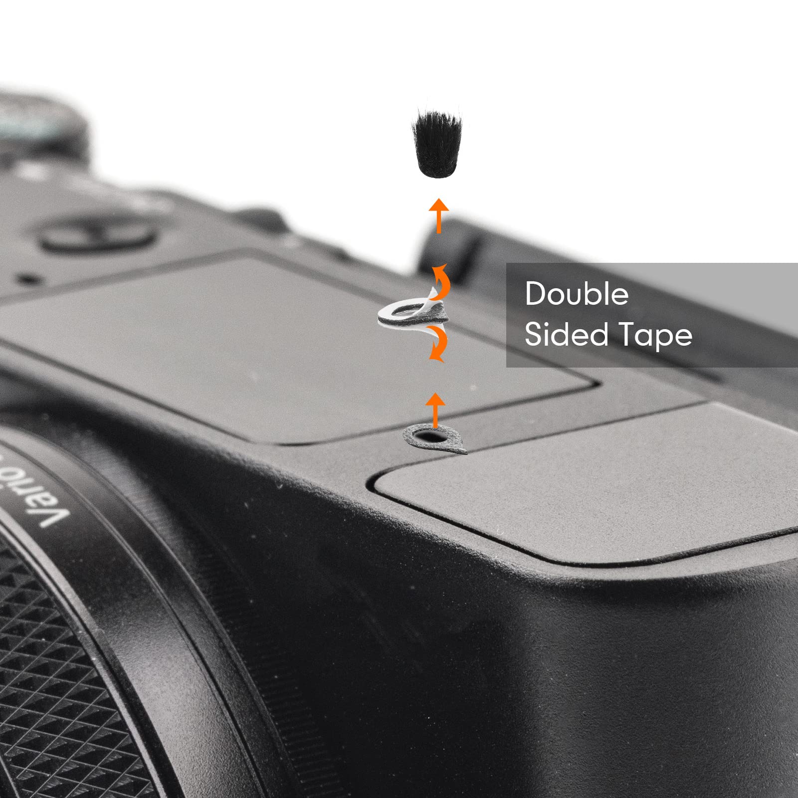 Nezyo 10-Piece Camera Mic Windscreen & 20-Piece Wind Muff Sticker Set - Black Foam Windshield for DSLR Microphones (0.24 x 0.24 Inch) - Reduce Wind Noise for Outdoor Photography, Vlogging, and Video Recording