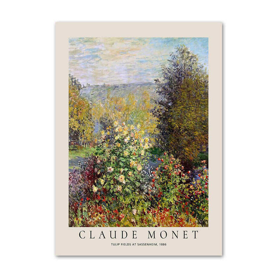 Monet Impressionist Art Canvas Posters - High Quality Wall Decor for Living Room, Bedroom & Office | Perfect Gift for Art Lovers
