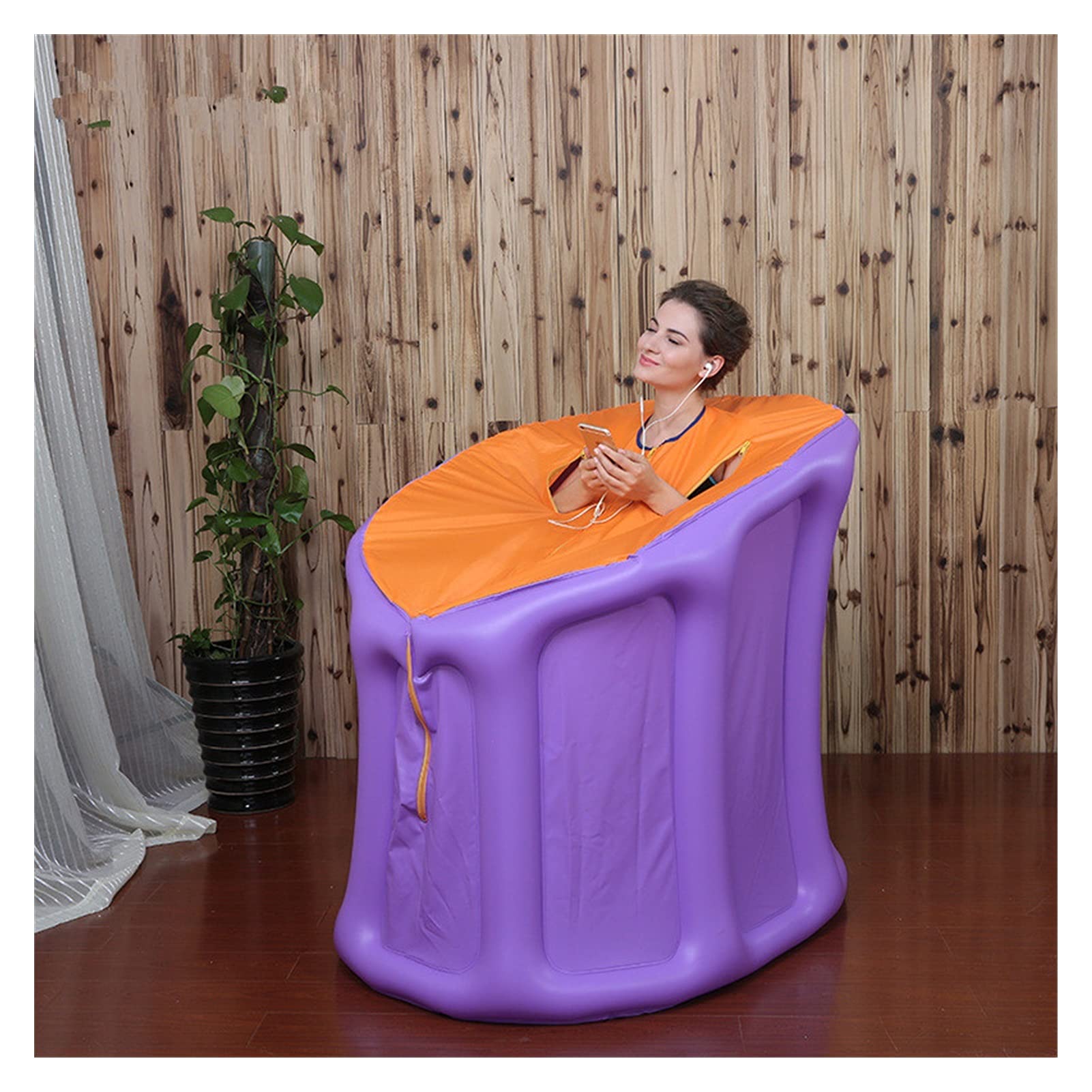 Portable Home Steam Sauna Tent - 4.2L 2000W Inflatable Sauna Room with Accessories for Relaxation & Detox | Perfect for Family Spa, Home Gym & Wellness Retreats