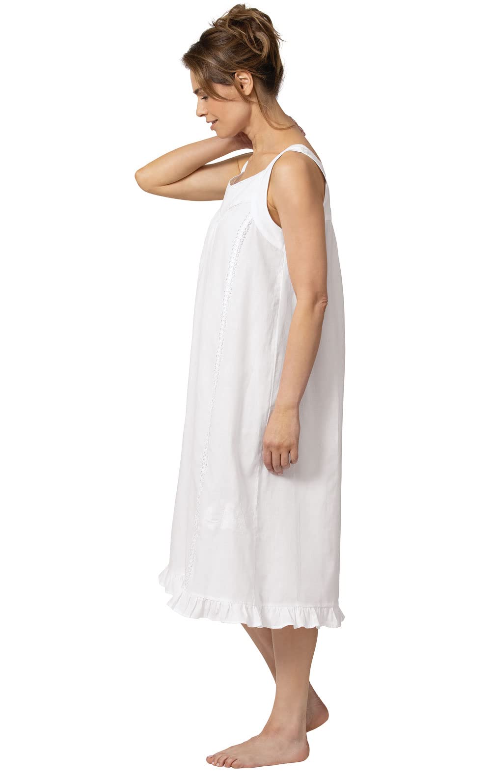 Women's 100% Cotton Nightgown - Comfortable Sleepwear & Night Dress for Relaxing at Home | Perfect for Lounging, Sleeping & Mornings