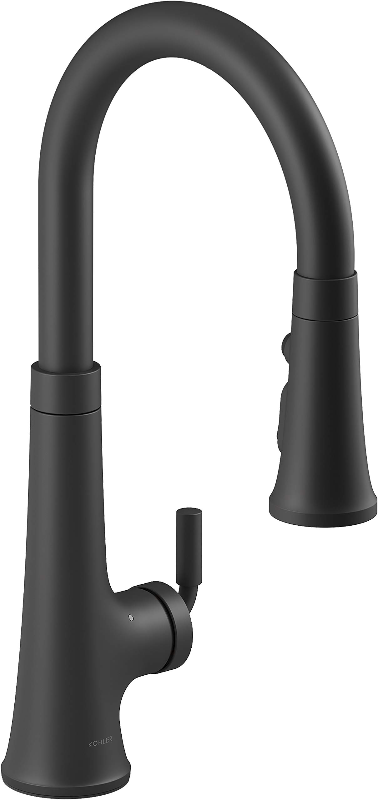 KOHLER K-23766-BL Touchless Kitchen Faucet with Pull Down Sprayer - Matte Black Finish for Modern Sinks | Hands-Free Convenience for Cooking & Cleaning