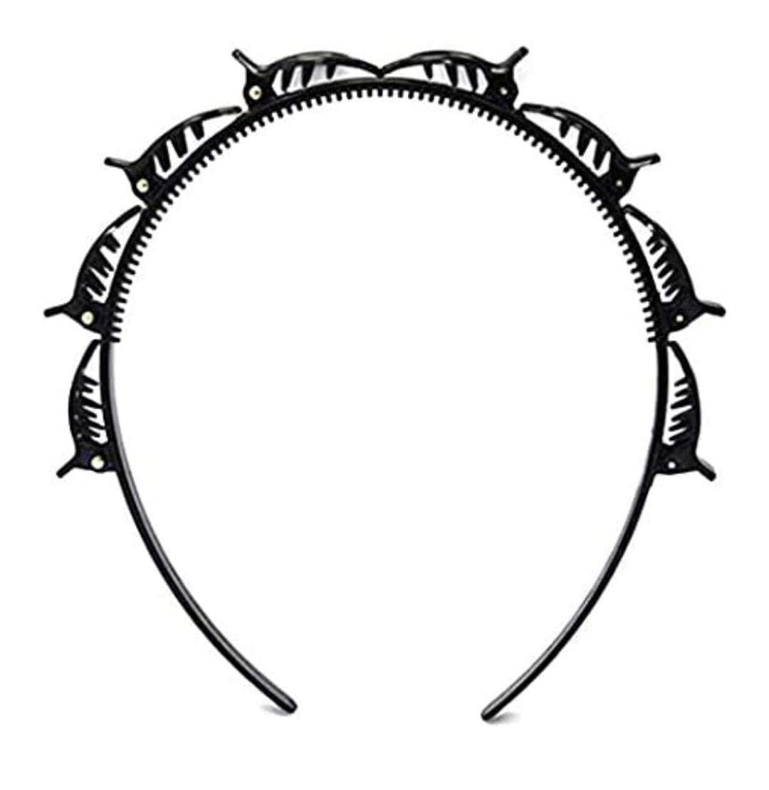Twist Hair Clips for Girls - Black & Red Hair Accessories for School, Parties & Everyday Style