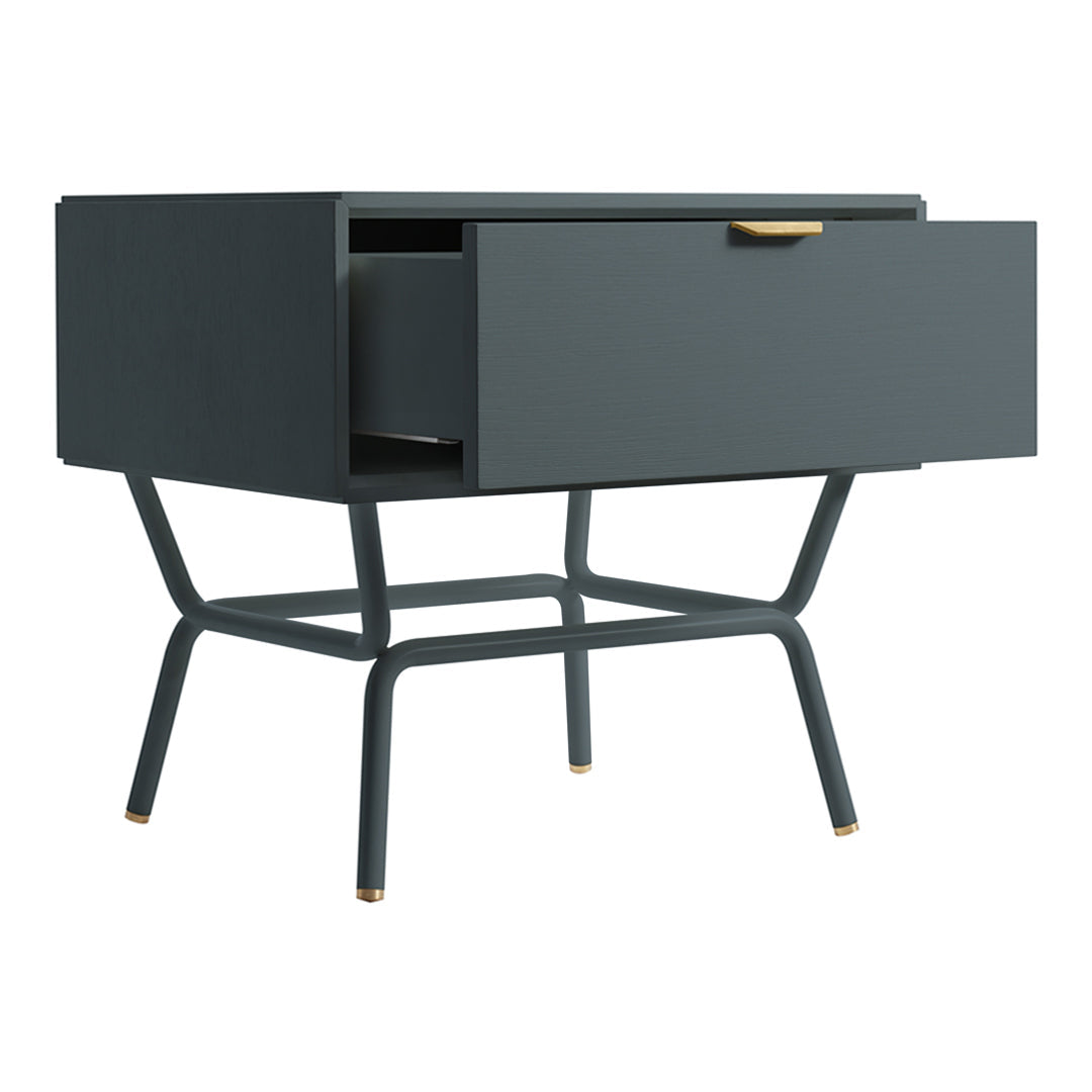 Modern Blu Dot Dang Nightstand - Minimalist Bedside Table with Storage Shelf | Perfect for Small Spaces, Bedrooms & Apartments