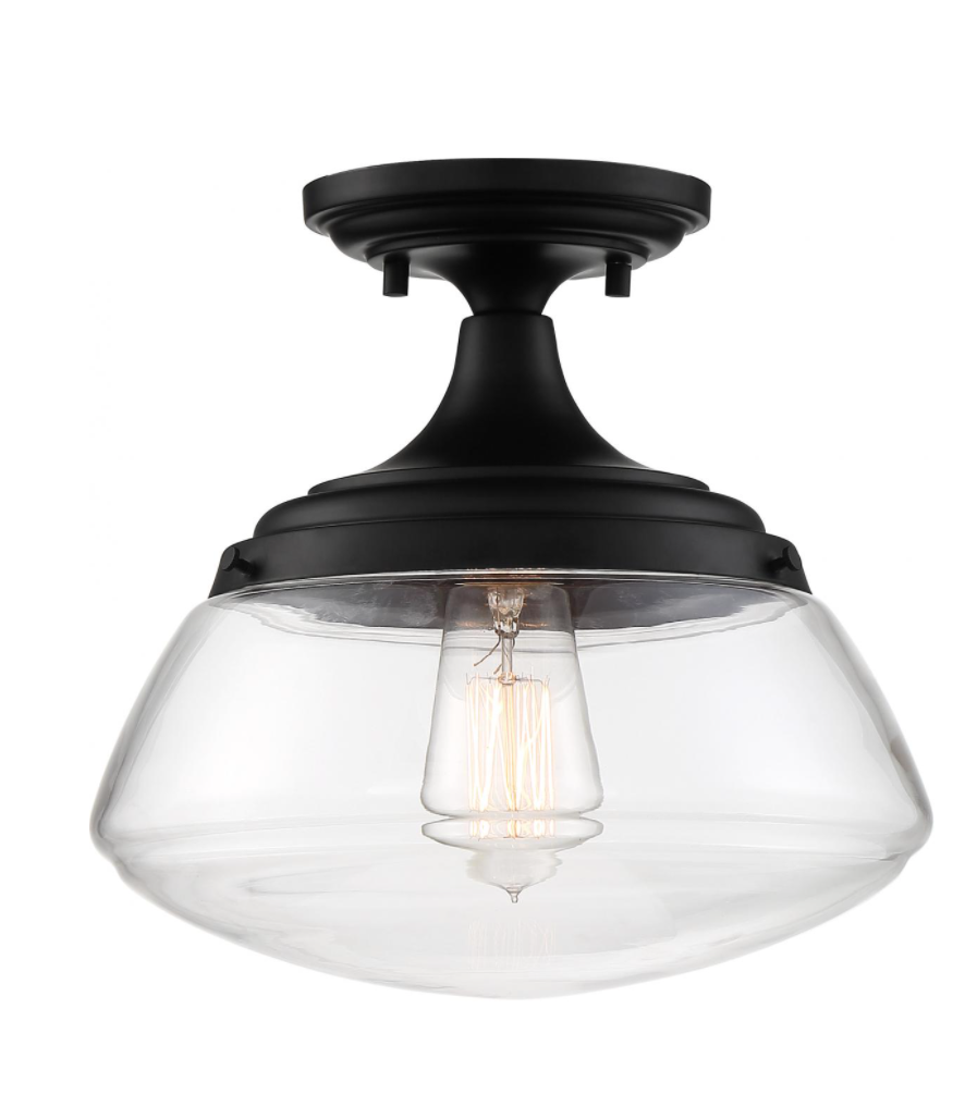 Kellen Semi Flush Mount Ceiling Light Fixture - Modern LED Lighting for Bedroom, Hallway & Kitchen - Dimmable & Energy Efficient