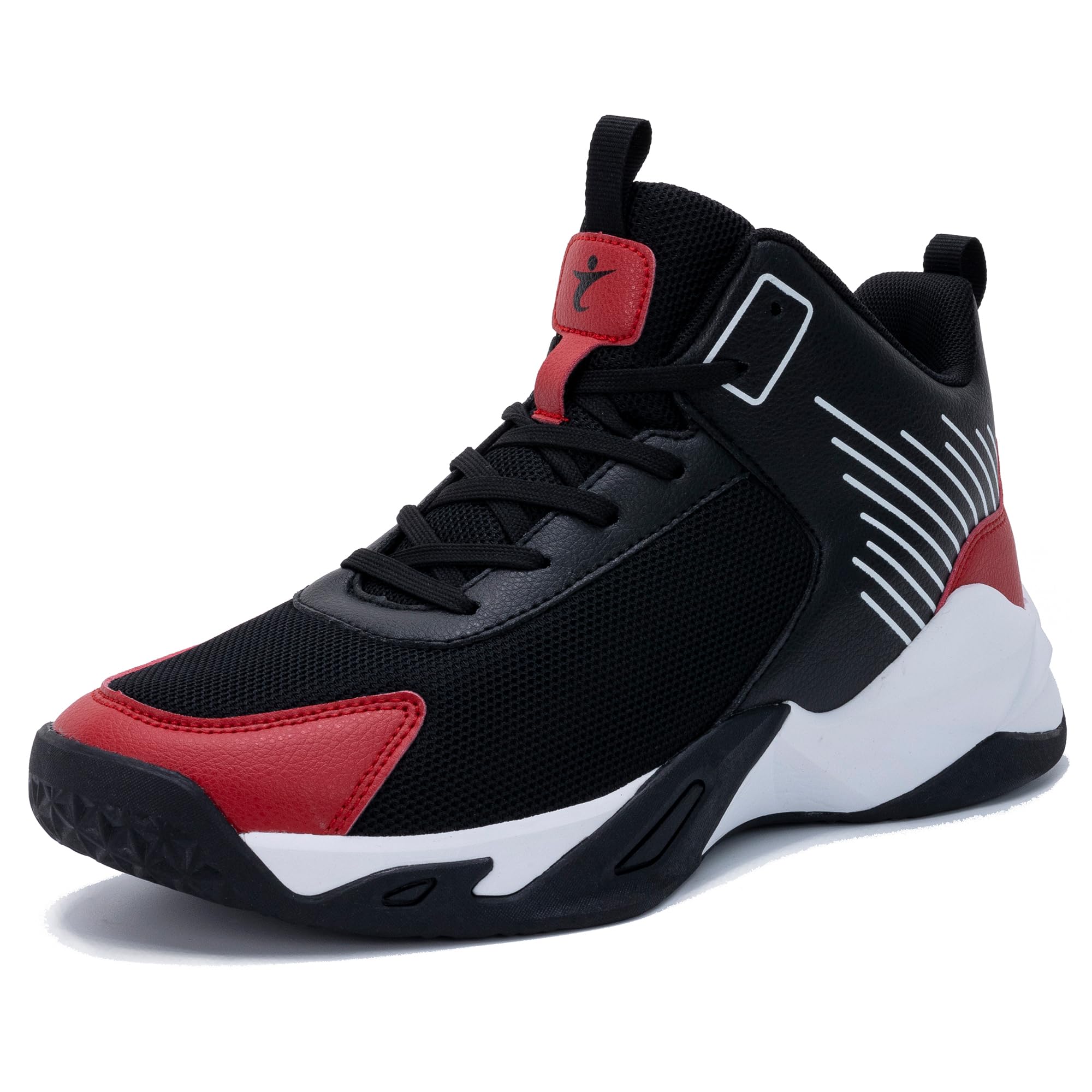 Men's High-Top Basketball Shoes - Lightweight Cushioned Athletic Sneakers for Running, Training & Outdoor Sports | Non-Slip Workout Shoes | US Sizes 7-13 | Perfect for Court Play, Gym Sessions & Streetwear Fashion