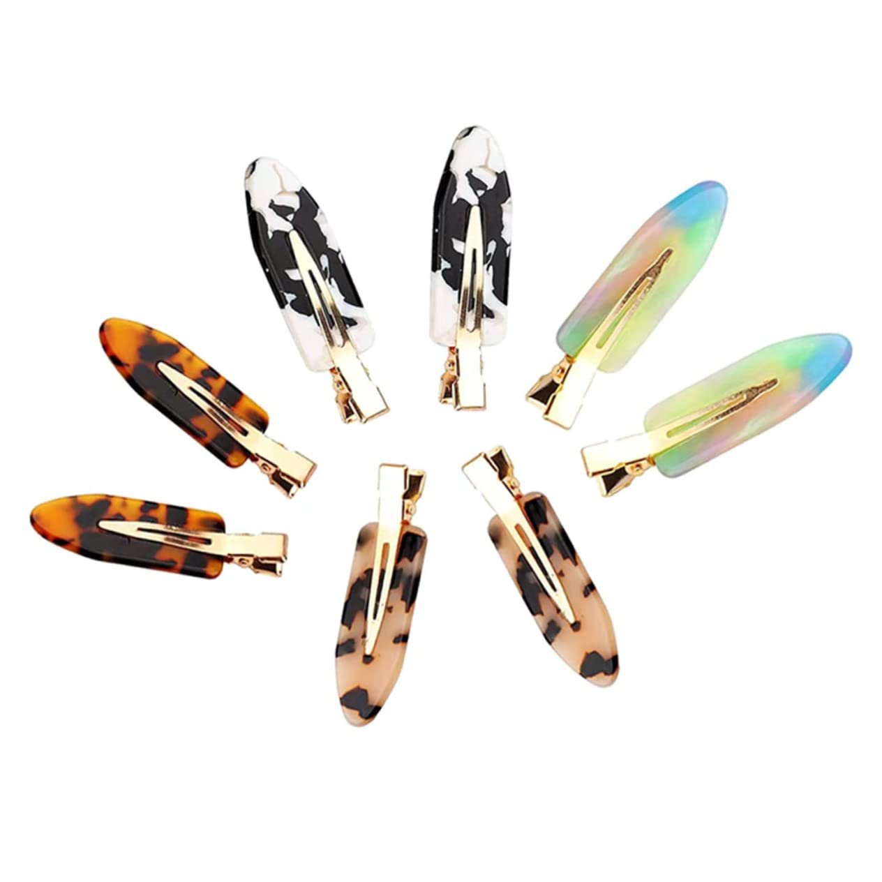 FRCOLOR 8pcs Hair Clips for Women - Duck Bill & Alligator Hairpins for Styling, Makeup, and Creaseless Hair Accessories | Perfect for Salons, DIY Hairstyling, and Everyday Use
