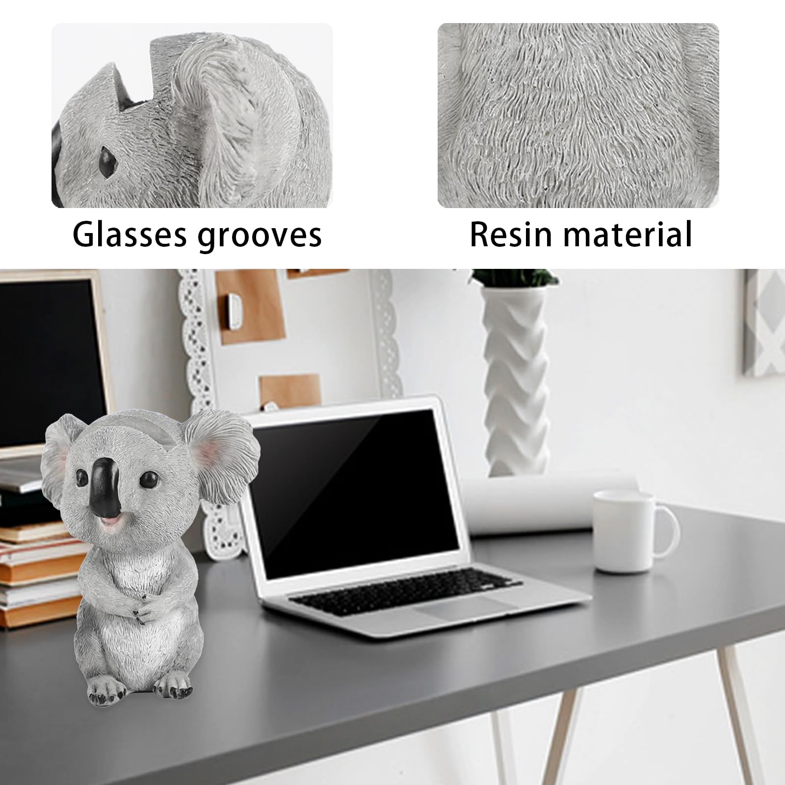 Cute Koala Eyeglasses Holder - Fun Glasses Display Stand for Home & Office Decor | Spectacle Organizer for Desk, Nightstand, or Gift Idea
