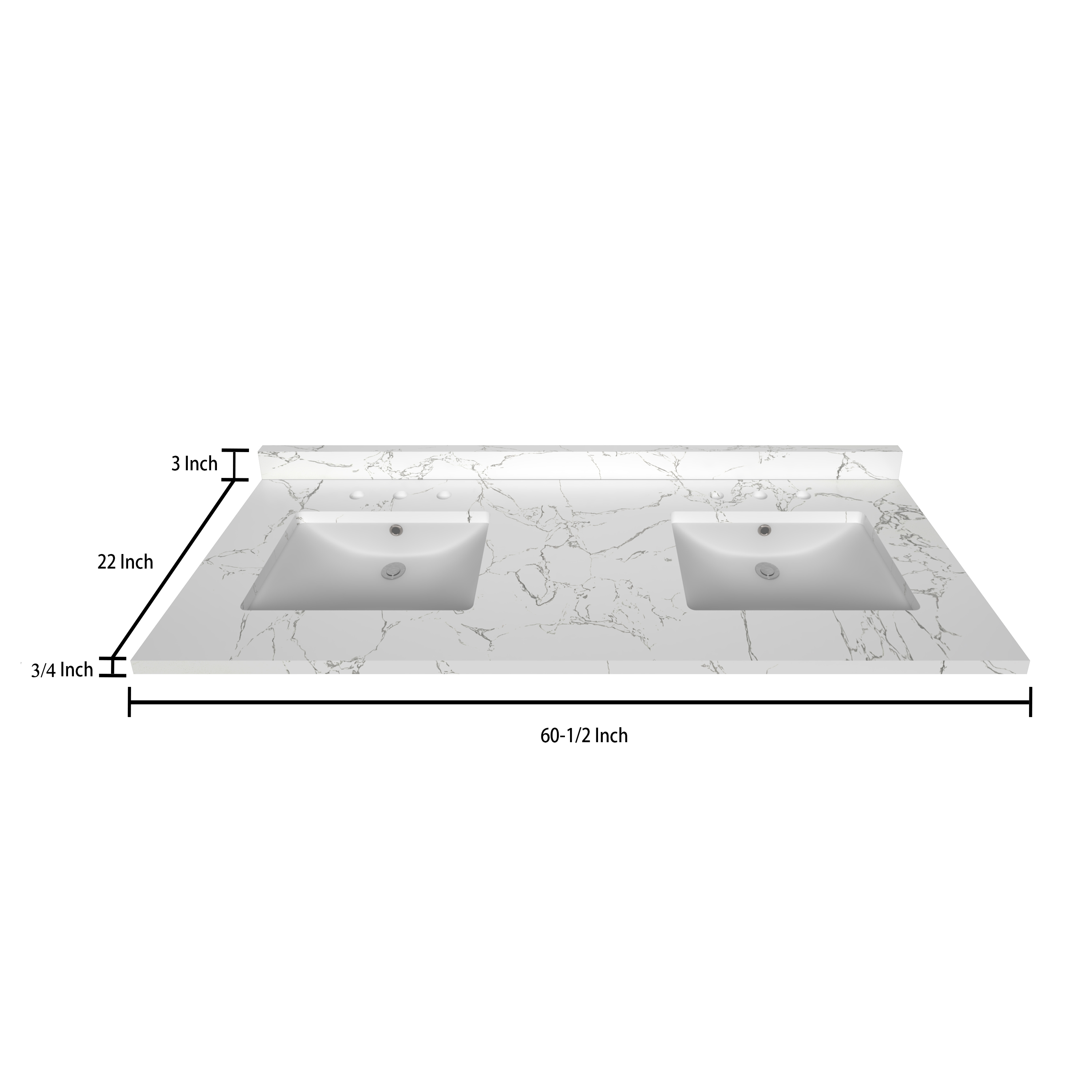 Premium Carrara White 60.5