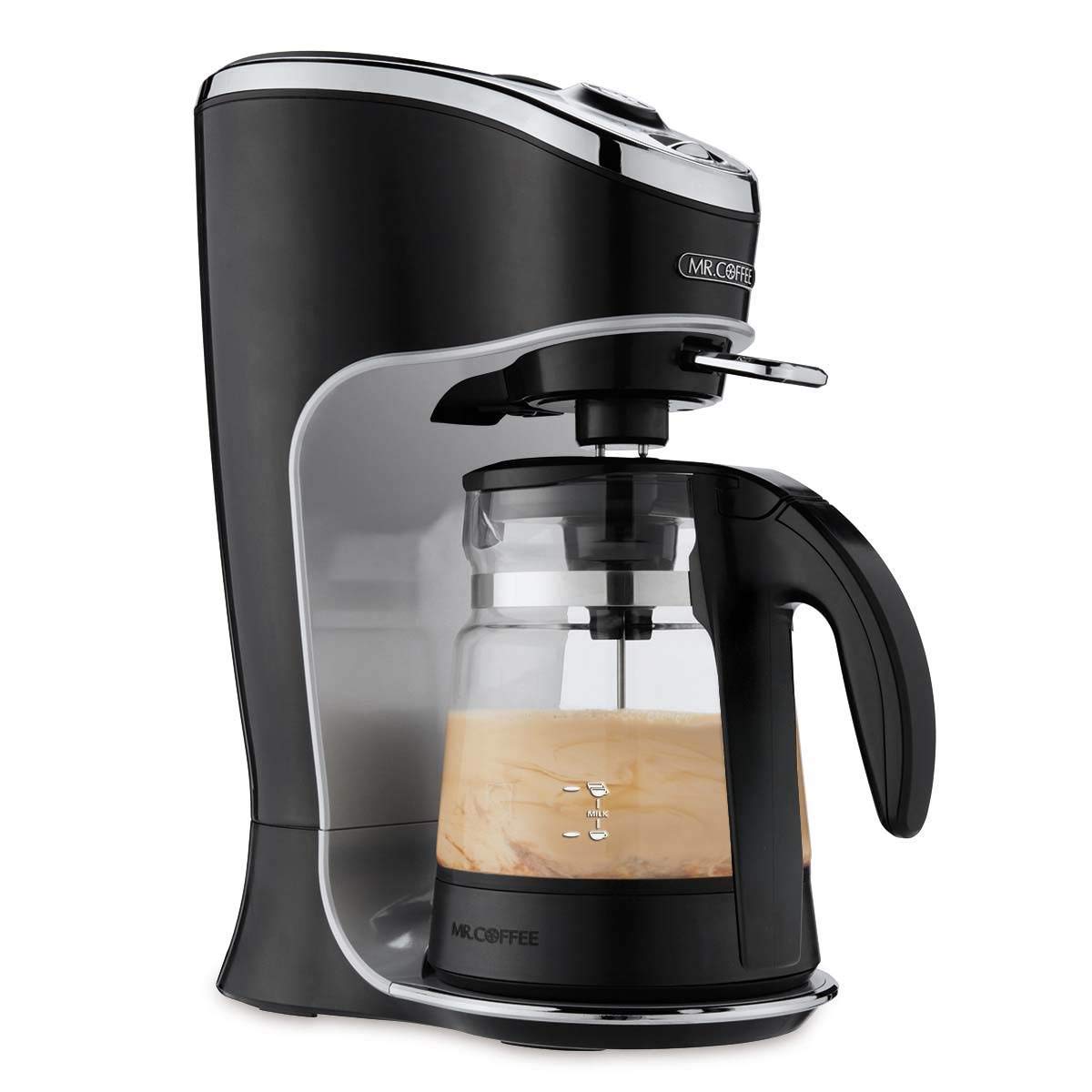 Mr. Coffee Cafe Latte Maker - 12 Cup Automatic Espresso and Cappuccino Machine with Milk Frother, Perfect for Home, Office, and Coffee Shops