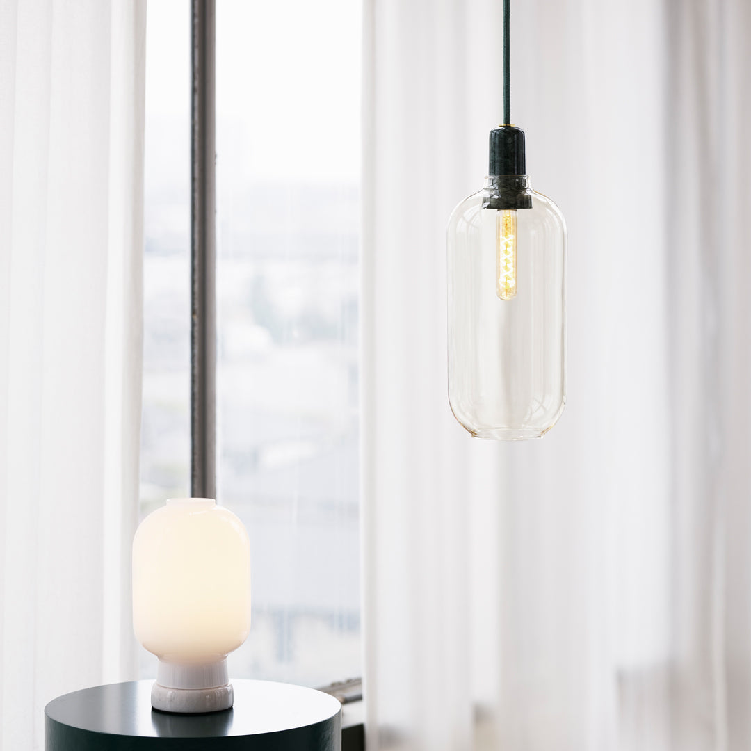 Modern Amp Pendant Lamp - Industrial Style Hanging Light Fixture for Kitchen Island, Dining Room & Living Room Decor