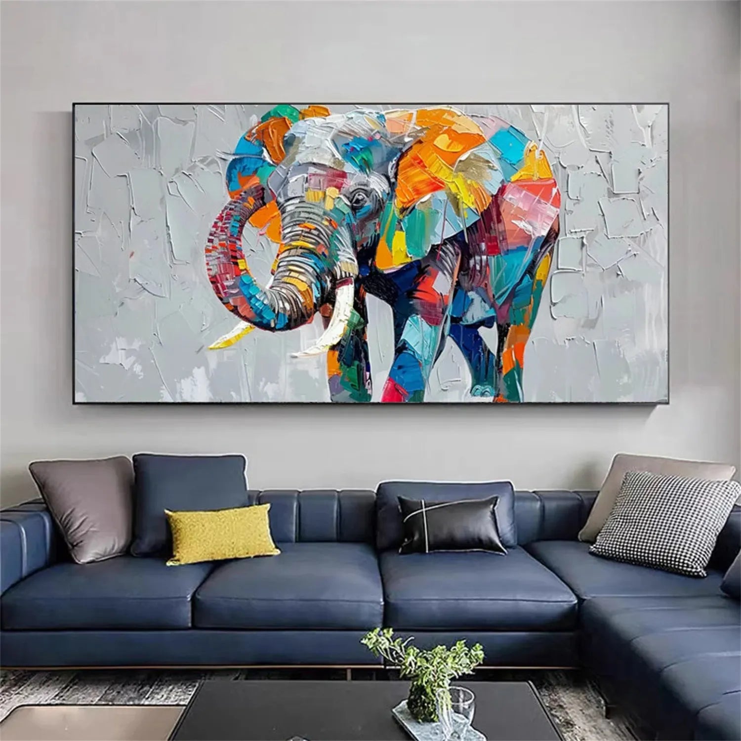 Animal Art Painting #AP089 - Handmade Wildlife Canvas Art for Home & Office Decor | Perfect for Living Room, Bedroom, and Gift Giving