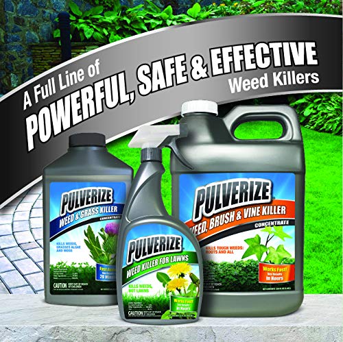 PWG-C-320 Professional Grass & Weed Killer Concentrate - 2.5 Gallon Fast-Acting Herbicide for Lawns, Gardens & Driveways | Safe for Pets & Environment When Used as Directed
