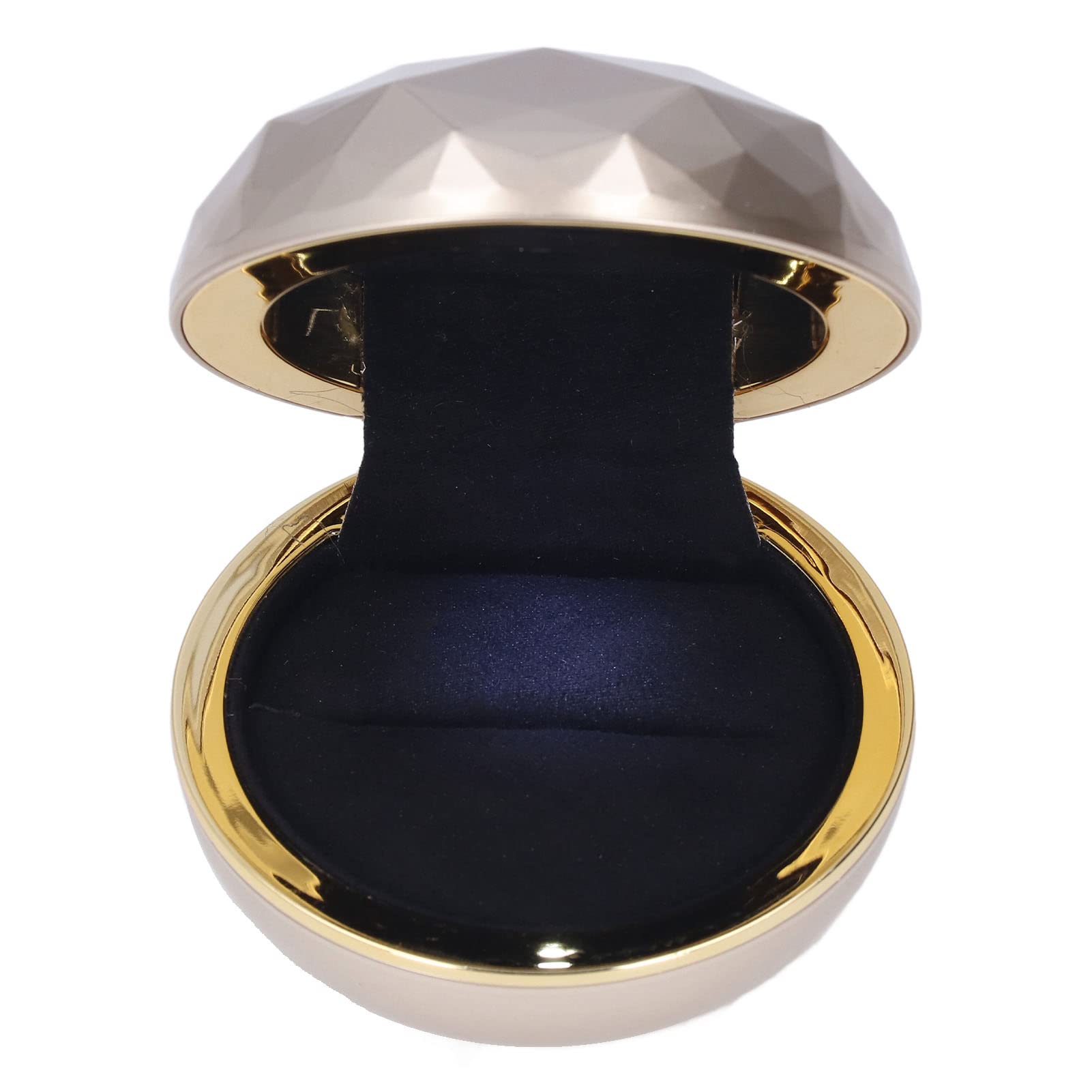 Luxury LED Ring Box with Frosted Soft Velour - Elegant Jewelry Gift Box for Engagement & Wedding Rings (7.7 x 7.7 x 4.7cm) - Perfect for Proposals, Anniversary Gifts & Bridal Jewelry Storage