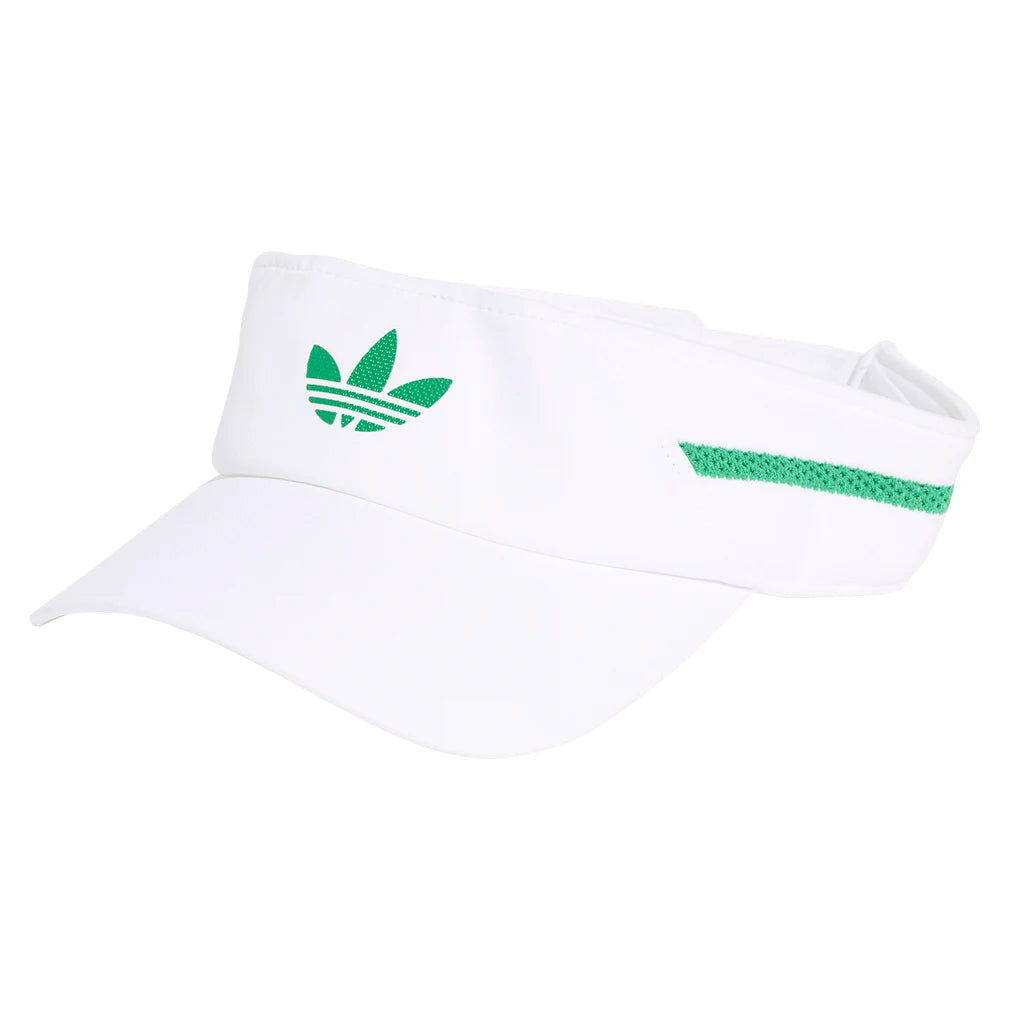 Adidas CLIMACOOL OG Tennis Visor - White & Green | Breathable Sun Hat for Men & Women | Perfect for Tennis, Golf, Running & Outdoor Sports