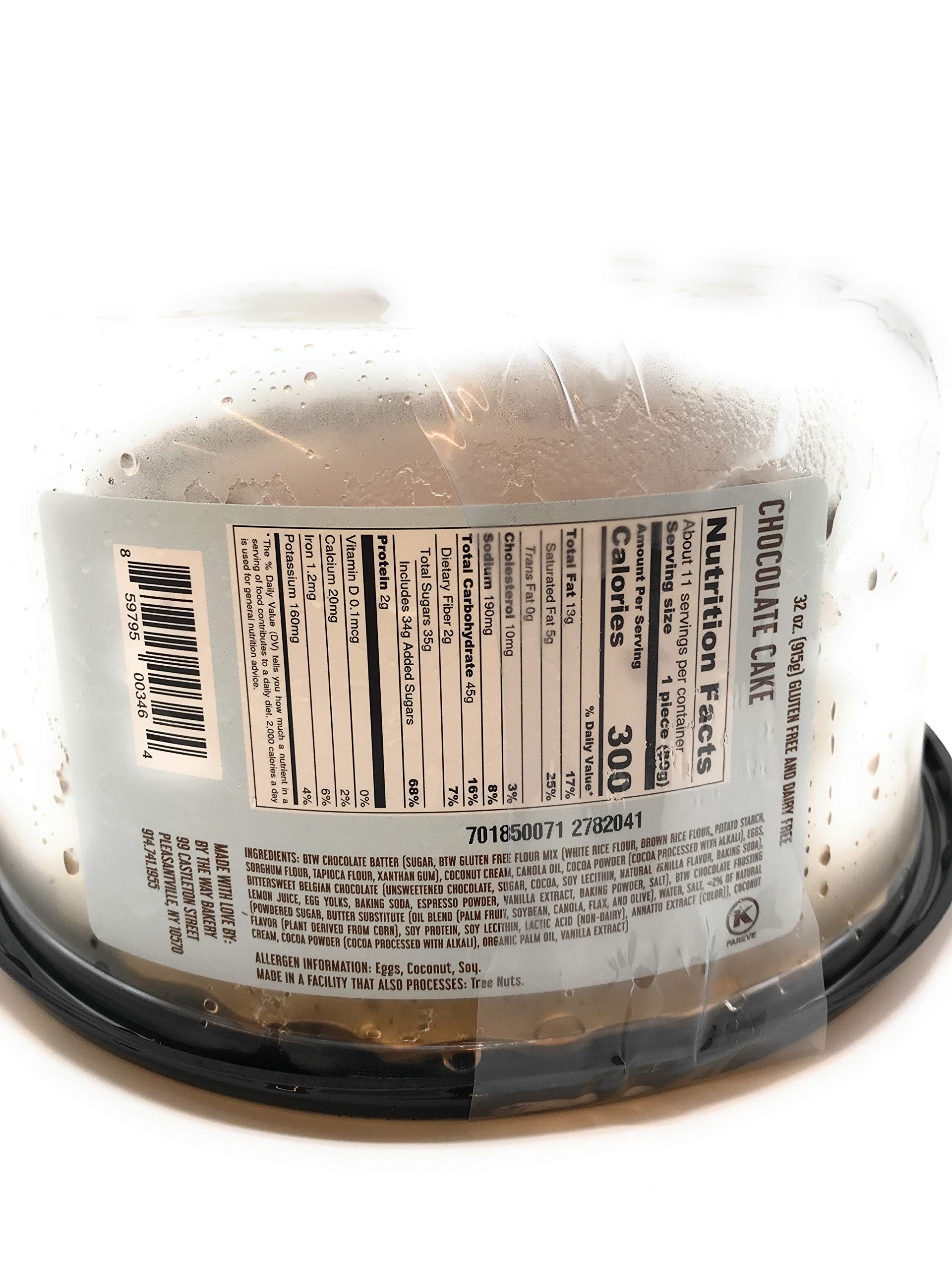 BY THE WAY BAKERY Chocolate Cake - 37oz Premium Gourmet Dessert for Birthdays, Parties & Special Occasions
