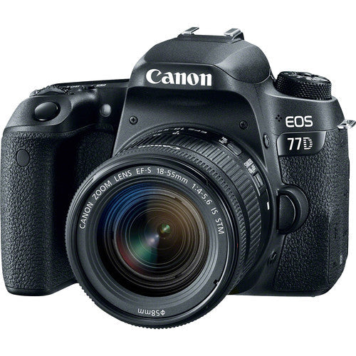 Canon EOS 77D DSLR Camera with 18-55mm Lens Kit - Professional Photography for Beginners, Travel & Vlogging - Perfect for YouTube, Family Events & Outdoor Adventures
