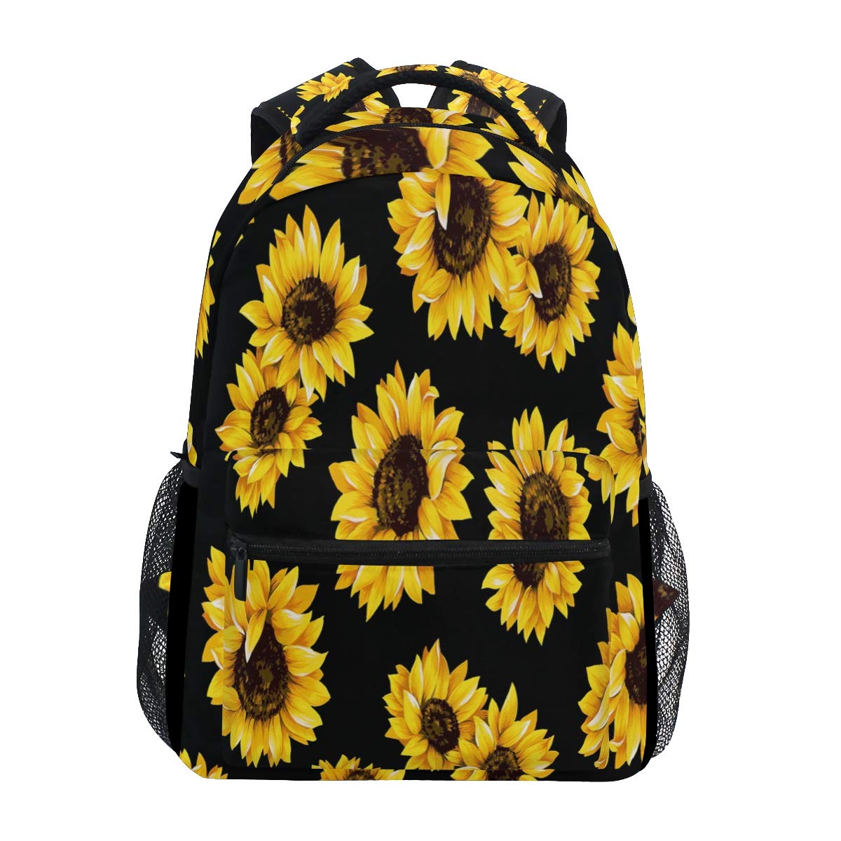 SUABO Cute Sunflower Backpack for Women & Girls - Waterproof School Backpack with Laptop Compartment (Fits 15.6
