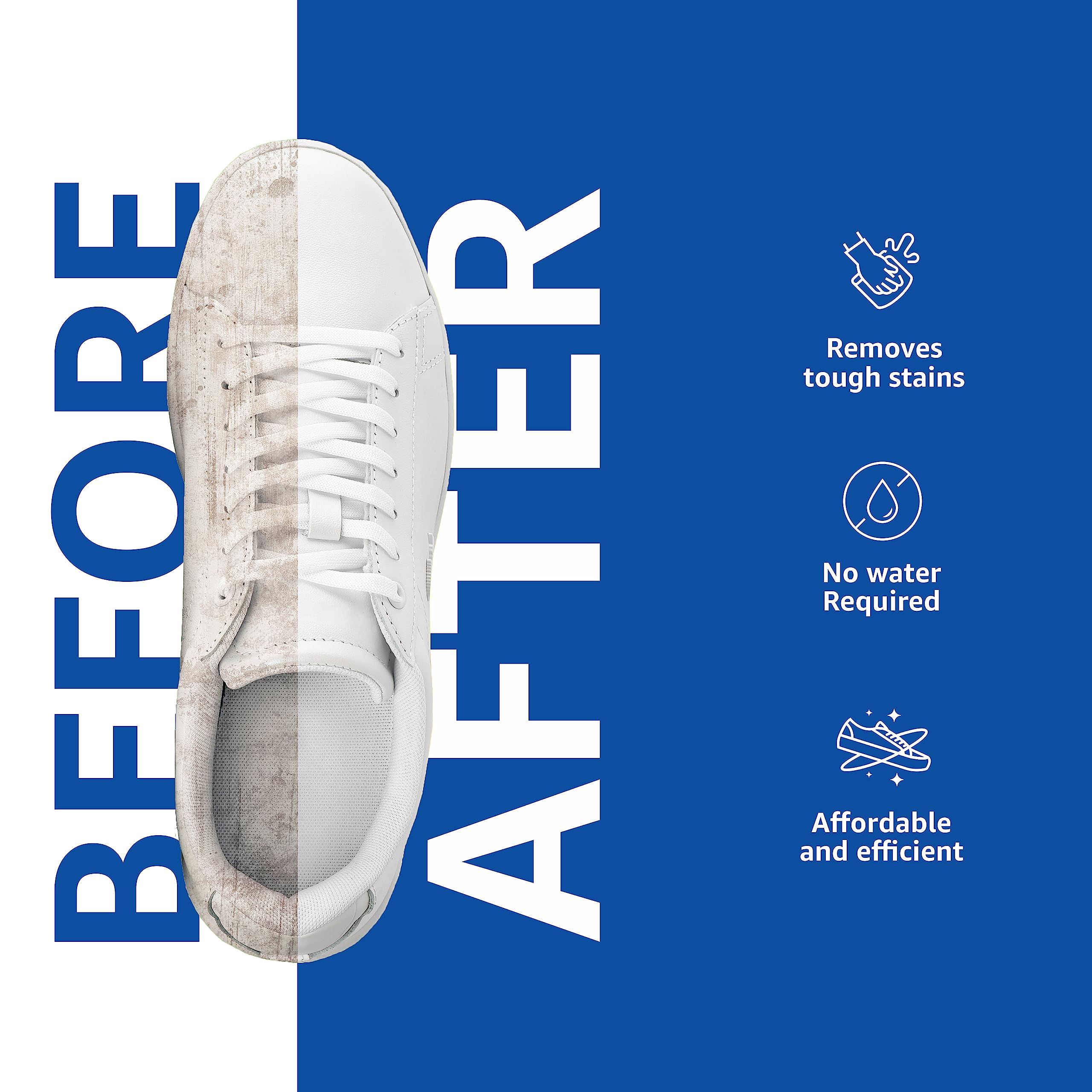 **Presto! Sports Shoe Cleaner with Brush – 300ml & 150ml x 2 Packs – Non-Leather Shoe Cleaner for Sneakers, Rubber & Canvas Shoes – Foam Spray Removes Tough Stains – Perfect for Gym, Running & Casual Wear**