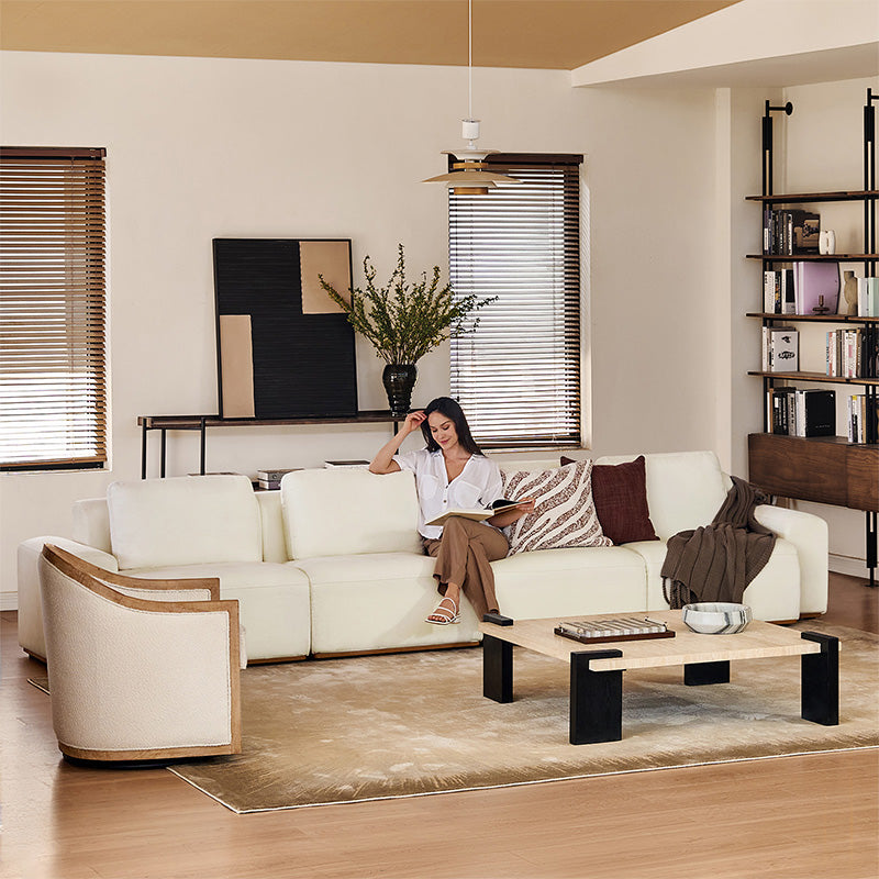 Premium Terra Cloud Sofa with Built-in Table - Modern Comfort for Living Room, Lounge & Outdoor Relaxation