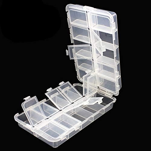 OriGlam Premium 20-Compartment Tackle Box - Adjustable Plastic Fishing Tackle Organizer with Utility Storage for Lures, Hooks & Gear - Perfect for Bass Fishing, Camping & Outdoor Adventures