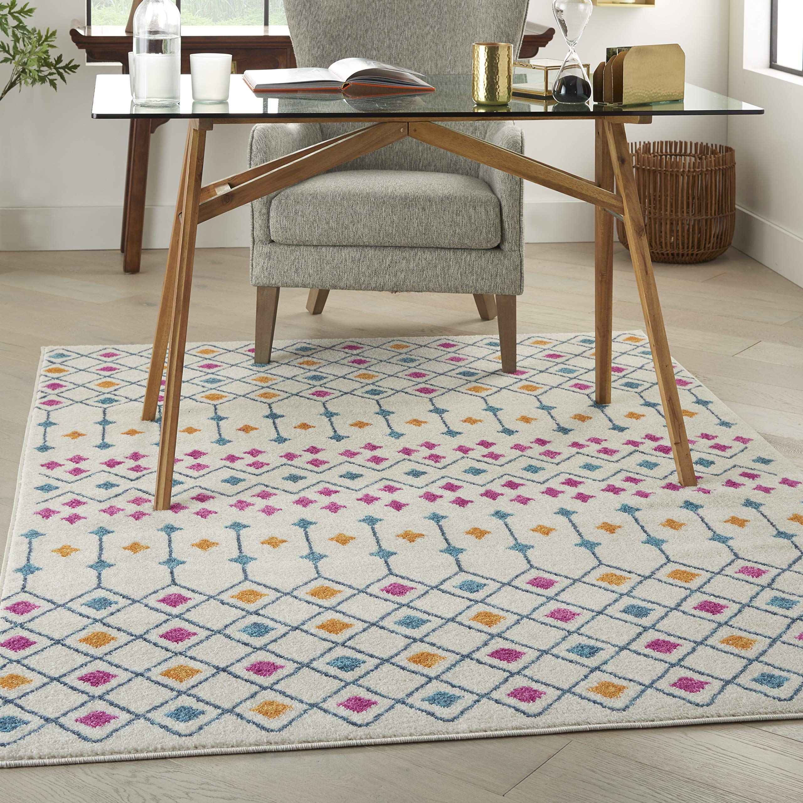 Nourison Passion Bohemian Ivory/Multi 2'2