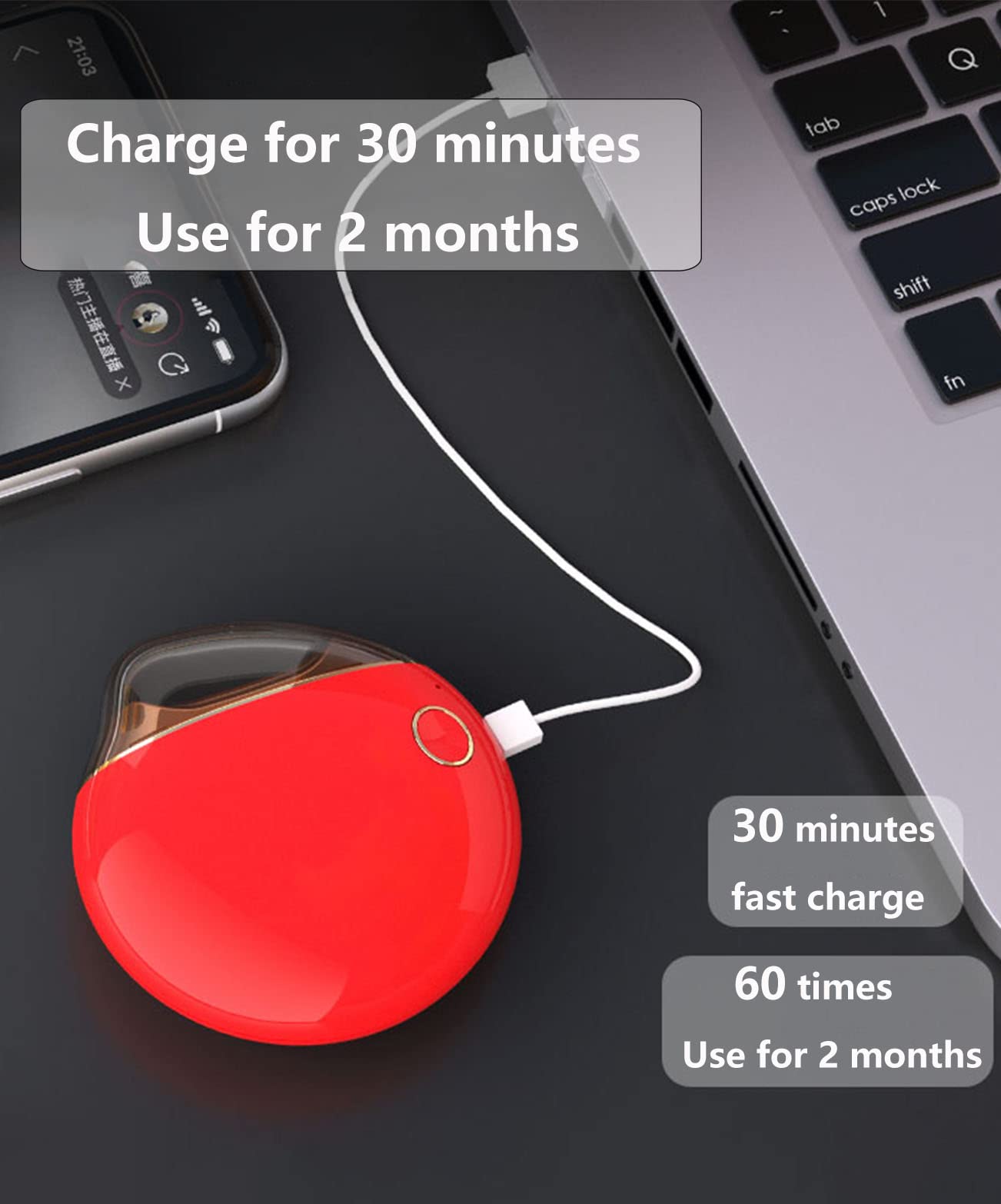 Electric Automatic Nail Clipper - USB Rechargeable Safe Nail Trimmer & File 2-in-1 for Adults, Kids, Babies & Elderly - Perfect for Home Care, Travel & Caregivers (Red, Pack of 1)