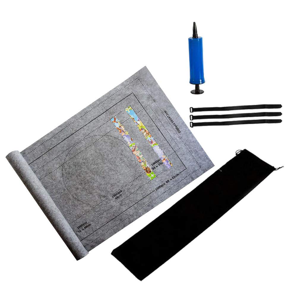 Premium Jigsaw Puzzle Mat for Adults & Kids - Up to 2000 Pieces - Non-Slip Felt Surface with Drawstring Storage Bag - Perfect for Family Game Nights, Travel, and Educational Activities