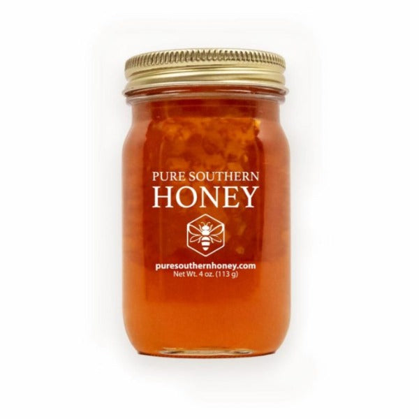 Pure Southern Mini Honeycomb - Natural Raw Honeycomb for Tea, Cheese Pairing & Gourmet Cooking | Perfect for Breakfast, Gift Baskets & Healthy Snacking