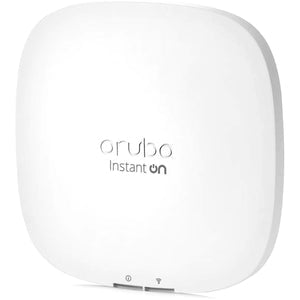 Aruba Instant On AP22 802.11ax Dual-Band WiFi 6 Wireless Access Point | 1.66Gbps Speed | 2.4GHz & 5GHz | MIMO Technology | Gigabit Ethernet with PoE | Wall/Ceiling/Rail Mountable | Ideal for Office, Home & Business Networks
