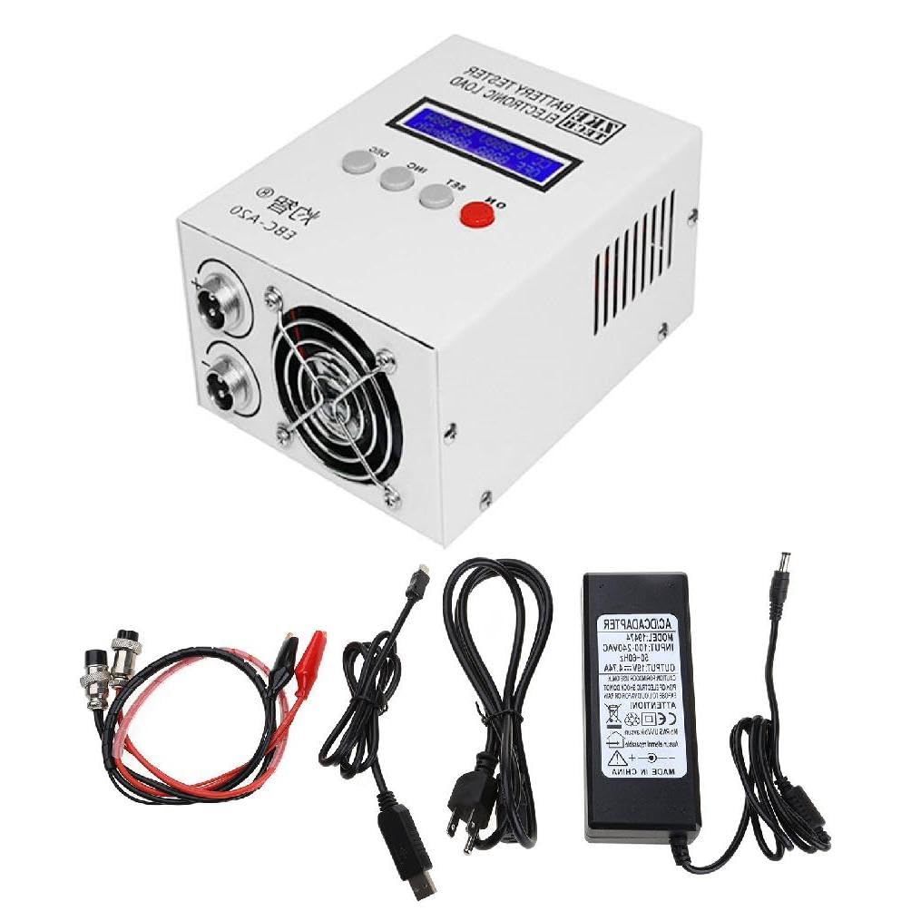 EBC-A20 30V 20A 85W Battery Capacity Tester for Lithium & Lead-Acid Batteries with 5A/20A Discharge & PC Software - Perfect for Car, Solar, and RV Battery Testing