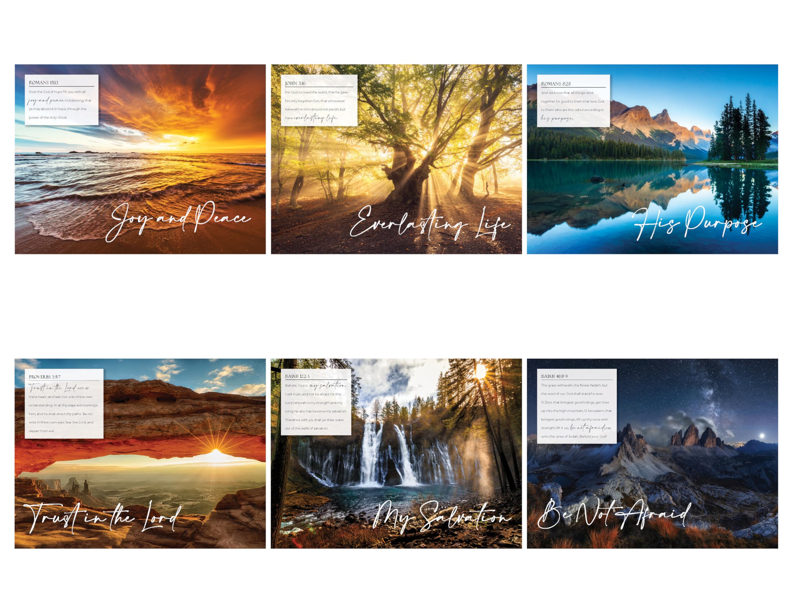 Be Not Afraid Bible Verse Wall Calendar 2025 - Inspirational Christian Planner with Scripture Quotes - Perfect for Home, Office & Church Decor