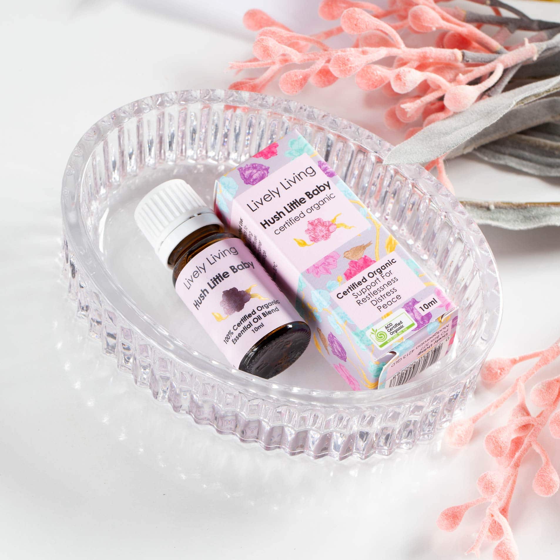 Organic Hush Little Baby Essential Oil - Calming & Relaxing Aromatherapy for Babies & Kids - Perfect for Bedtime, Massage & Stress Relief